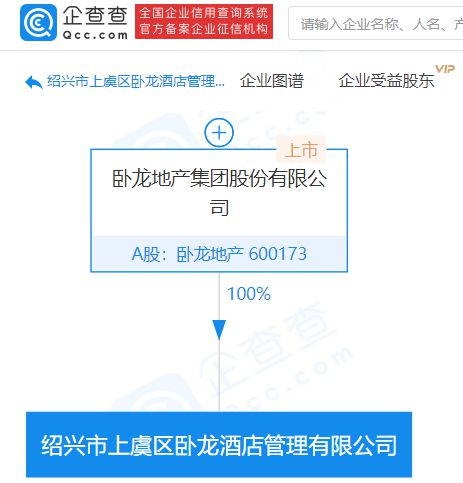 臥龍地產(chǎn)成立酒店管理新公司，拓展餐飲與酒店管理業(yè)務(wù)