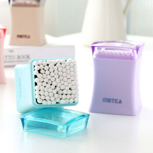 美特家metka典雅方形棉簽瓶 創意家居的精致實用之選